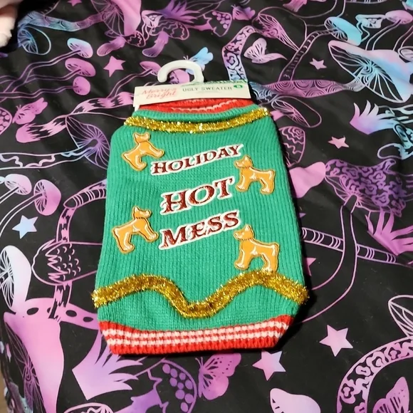 NWT Dog Ugly Xmas Sweater Costume - Picture 2 of 4
